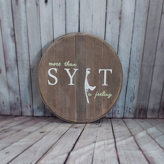 Fassdeckel "SYLT what a feeling"