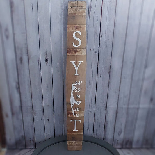 Fassdaube "Sylt mit Koordinaten (HK2)"