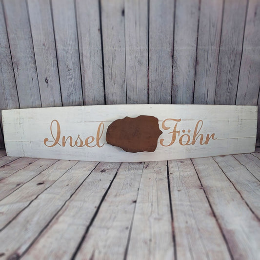 Fassdaube "Föhr mit rostigem Metall"